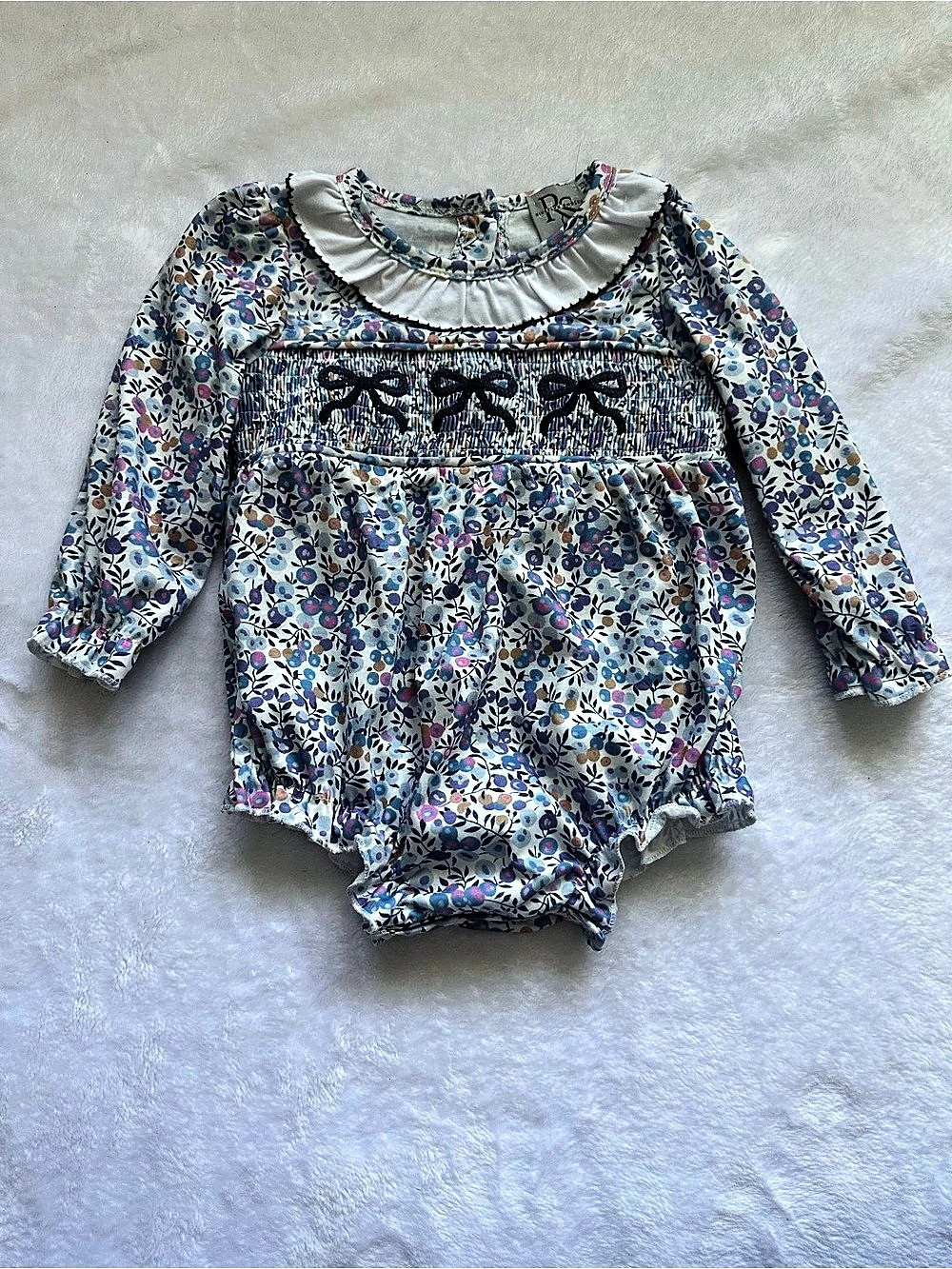 Ruffneck Floral Baby Bodysuit